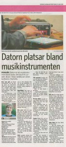 Datorn platsar bland musikinstrumenten datorn som instrument 2018 2 Ystad Gymnasium