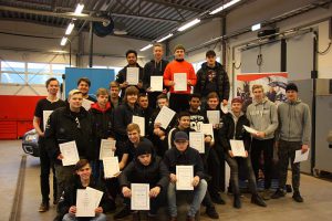 Stipendieutdelning på Fordons- och transportprogrammet Qelever FT2019 Ystad Gymnasium