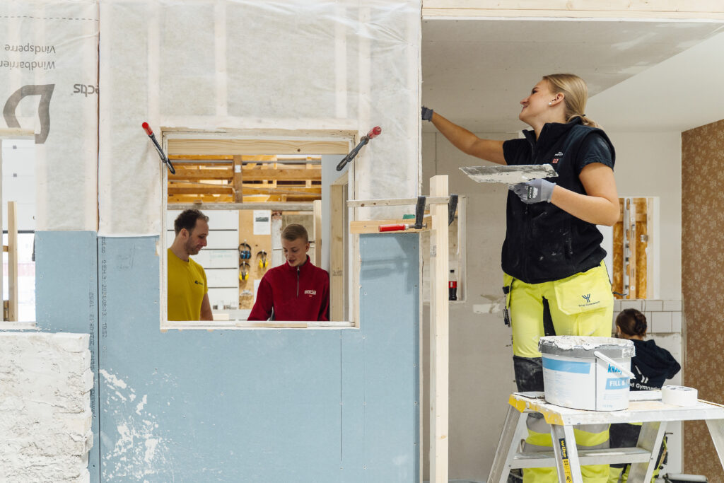 Elever på Bygg och anläggning Elever på Bygg och anläggning
