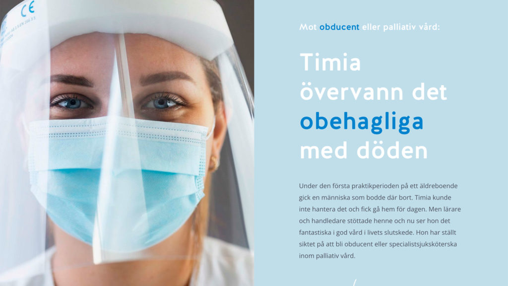 Timia övervann det obehagliga med döden artikel