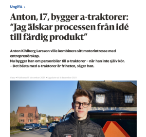 Anton TE a-traktorer YA