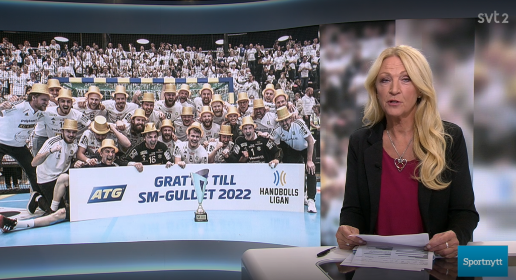 NIU handboll Ystad Gymnasium i SVT Sportnytt