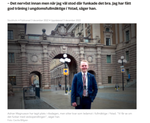 Adrian SA Samhällsvetenskapsprogrammet Politiker i Stockholm