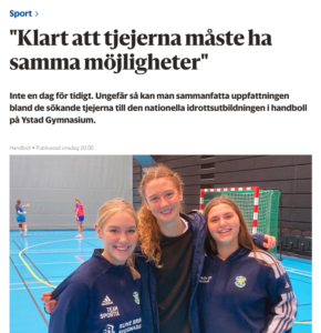 NIU handboll uttagning tjejer