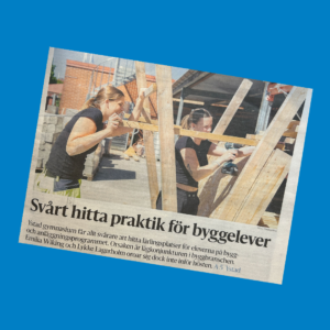 Bygg- och anläggningsprogrammet BA Ystad Gymnasium