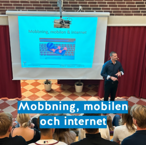 Andreas Glingfors föreläser om mobbning, mobilen och internet.