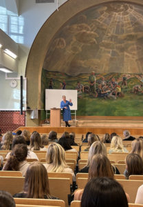Minister Anna Tenje på besök, Ystad Gymnasium