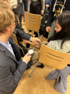 Minister Anna Tenje på besök, Ystad Gymnasium