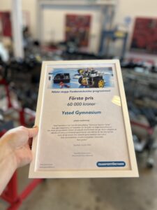 Fordons- och transportprogrammet vann 1:a pris på 60 000 kr! prisutdelning FT 15 Ystad Gymnasium