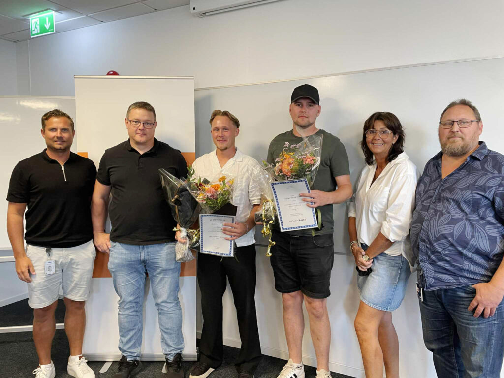Årets bygglärlingar på Ystad Gymnasium! Arets bygglarling 2 Ystad Gymnasium