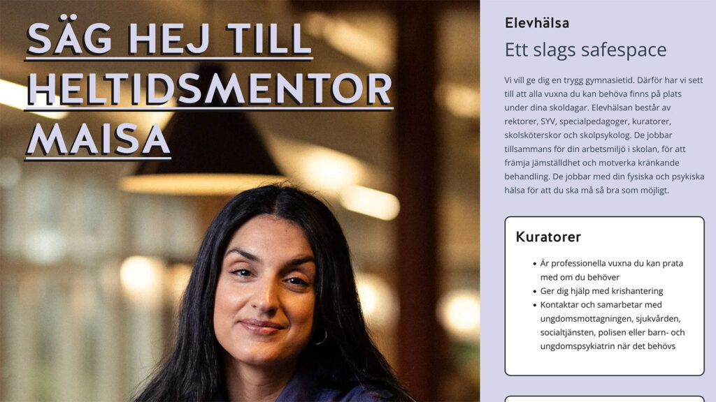 Säg hej till heltidsmentor Maisa 2