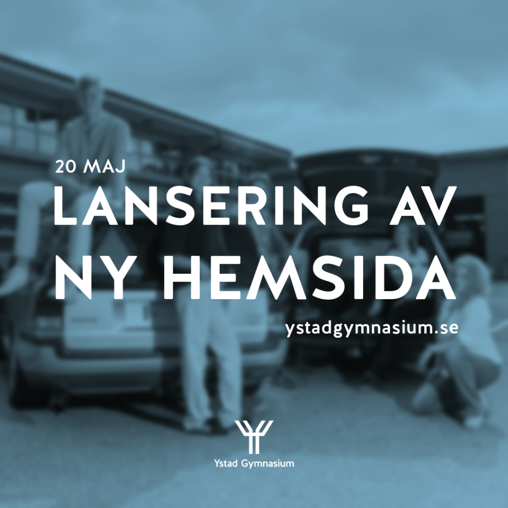 Lansering av ny hemsida, 20 maj