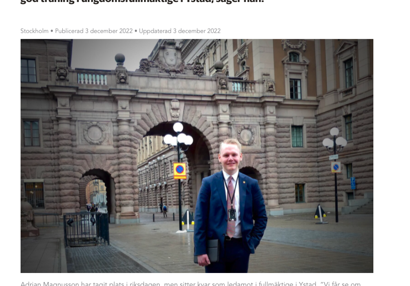 Adrian SA Samhällsvetenskapsprogrammet Politiker i Stockholm