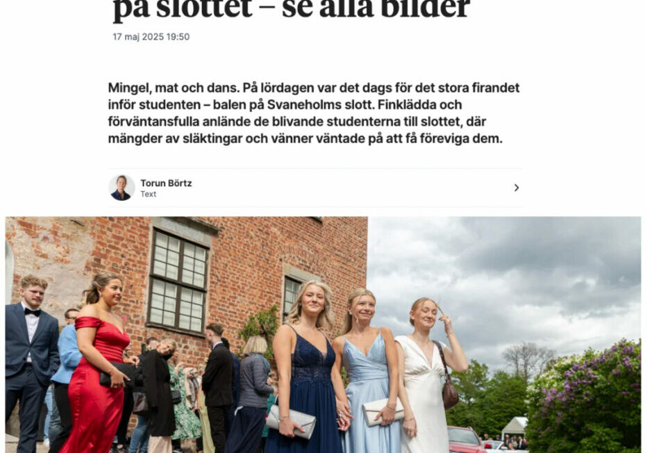 Balen2025 Tidningsartikel från Balen 2025 i Ystads Allehanda