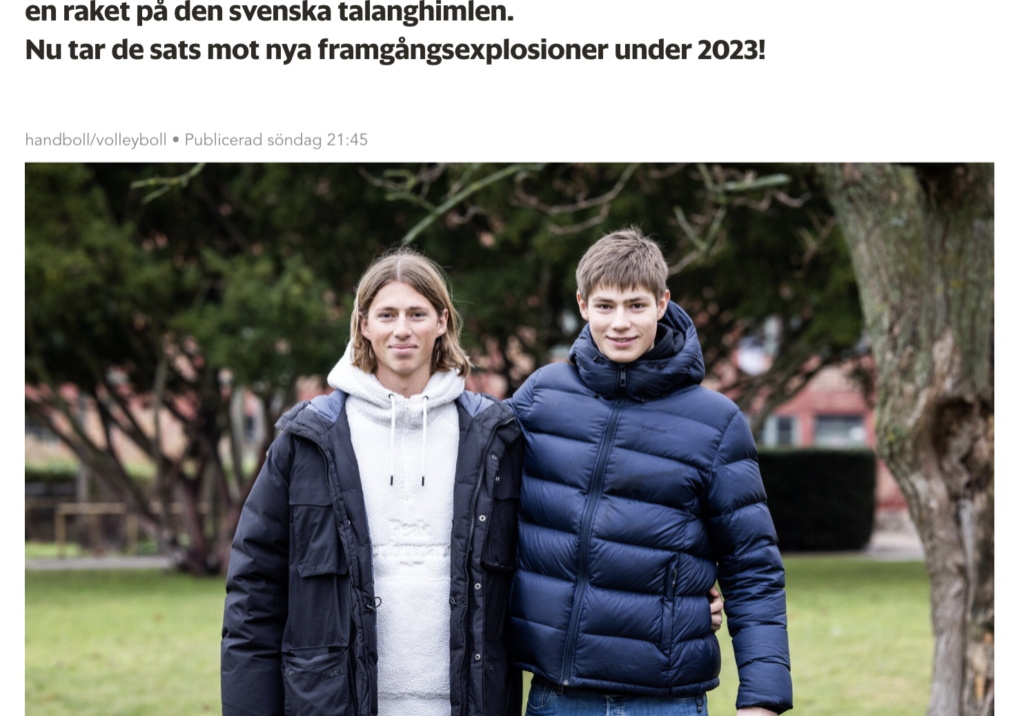 Jacob och Hannes NIU handboll Ystads Allehanda Jacob och Hannes NIU handboll Ystads Allehanda