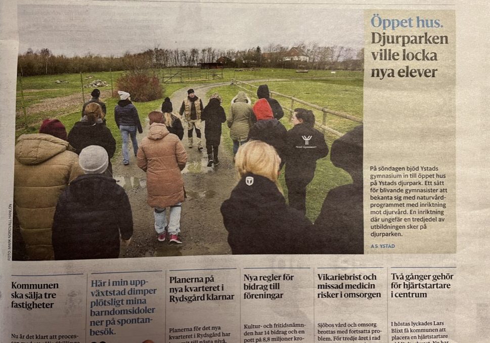 NB öppet hus Ystad Djurpark feb 2024