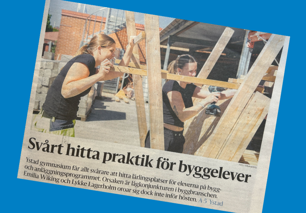 Bygg- och anläggningsprogrammet BA Ystad Gymnasium Bygg- och anläggningsprogrammet BA Ystad Gymnasium