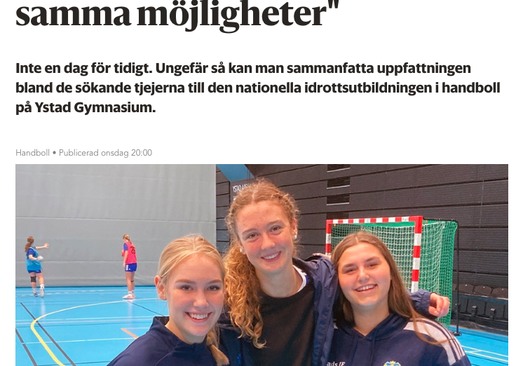 NIU handboll uttagning tjejer