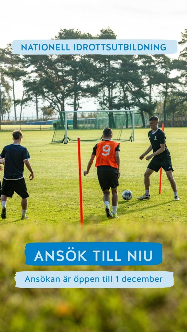 Ansökan är öppen till Nationell idrottsutbildning! ⚽️🏐🏆

Ska du börja gymnasiet nästa år? Vill du kunna kombinera elitträning inom handboll och fotboll med dina gymnasiestudier? Då är NIU på Ystad Gymnasium perfekt för dig!

Både tjejer och killar kan söka och NIU går att kombinera med sex olika gymnasieprogram hos oss. Klicka in på hemsidan (länk i profilen) för att läsa vilka program och för att hitta länken till ansökningssidan.

ANSÖKAN ÄR ÖPPEN 15 SEPTEMBER - 1 DECEMBER! ✅